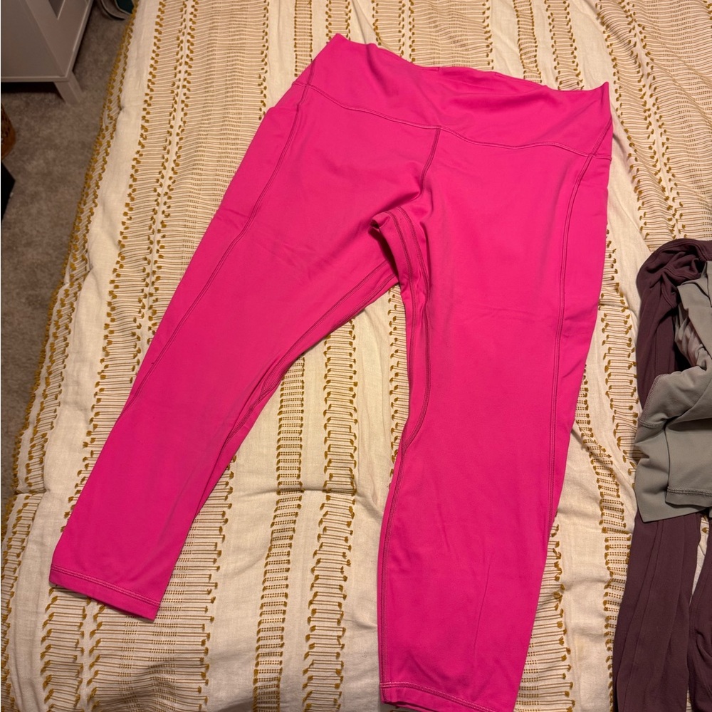 Lululemon Athletica Hot Pink Leggings